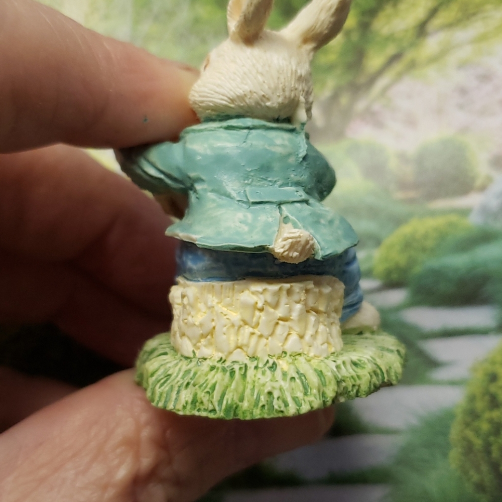 Two (2) 3D Most adorable Enesco bunnies - Picture 10 of 12